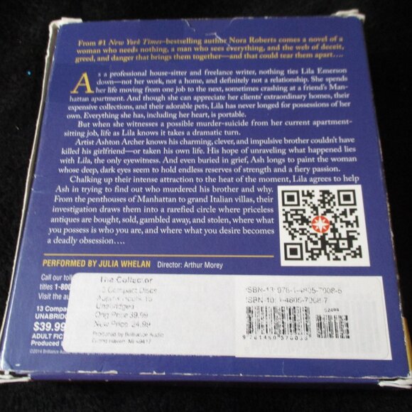 Nora Roberts The Collector Audio Book on CD - Picture 2 of 2